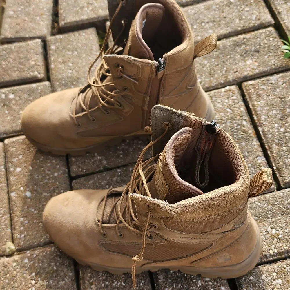 Carhartt Gilmore Waterproof 8-Inch Side Zip Boots Men’s 10 M Coyote Tan